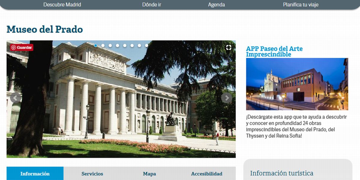 Ficha del Museo del Prado en esMADRID.com