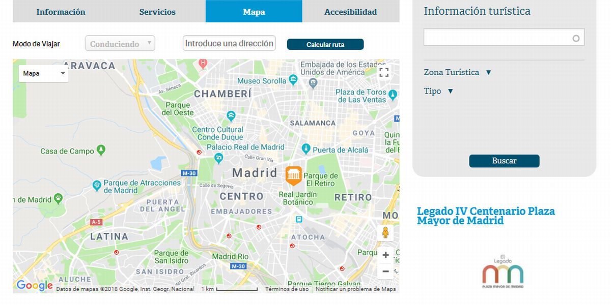 Mapa de esMADRID.com