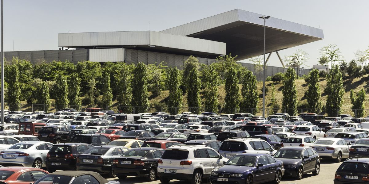 Aparcamiento de la Caja Mágica