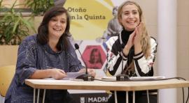 Beatriz de Torres, directora artística de Espacio Abierto Quinta de los Molinos, y María Ballesteros, directora general de Programas y Actividades Culturales del Ayuntamiento