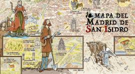 Mapa cultural ilustrado 'El Madrid de San Isidro'