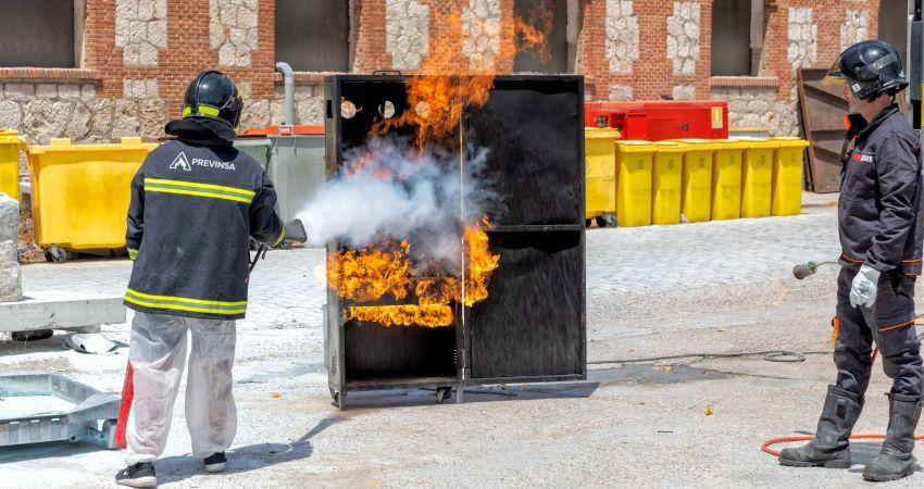 Simulacro y formación contra incendio