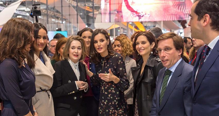 Visita de la reina al estand de Madrid en Fitur 2020