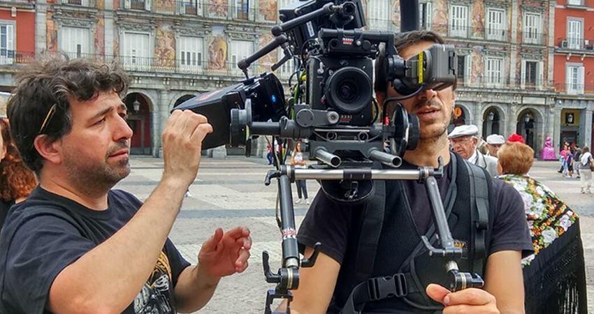 Grabación en la Plaza Mayor