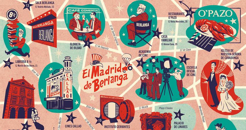 Mapa Cultural Ilustrado “El Madrid de Berlanga”